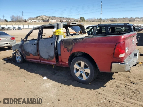 2012 Ram 1500 Big Horn with VIN 1C6RD7LT0CS156095, listed as a Copart auction lot 47382945 with 0 mi miles and Non Repairable. Bid and sale history available at carsss.com. Image 2.