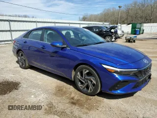 2024 Hyundai Elantra SEL with VIN KMHLS4DG5RU761646, listed as a Copart auction lot 50227625 with 8,609 mi miles and Salvage title. Bid and sale history available at DreamBid. Image 4.