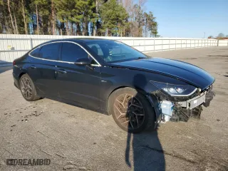 2021 Hyundai Sonata N Line with VIN 5NPEK4JCXMH114791, listed as a Copart auction lot 48784655 with 86,627 mi miles and Salvage Title. Bid and sale history available at carsss.com. Image 4.