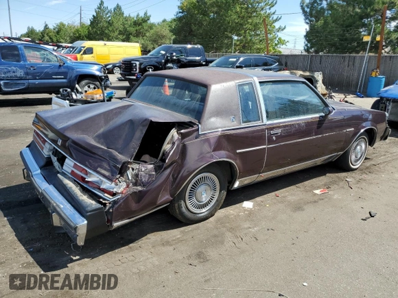 1985 Buick Regal with VIN 1G4GM47A0FP207203, listed as a Copart auction lot 68537724 with 85,964 mi miles and Clean Title. Bid and sale history available at DreamBid. Image 3.