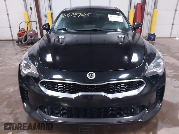 2018 Kia Stinger Premium with VIN KNAE25LA4J6011127, listed as a IAAI auction lot 41825905 with 79,582 mi miles. Bid and sale history available at carsss.com. Image 12.