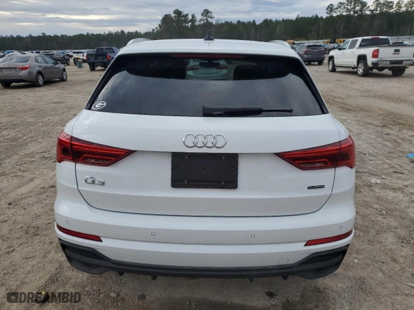 2024 Audi Q3 S line Premium with VIN WA1DECF34R1170613, listed as a Copart auction lot 41694995 with 8,994 mi miles and Salvage Title. Bid and sale history available at carsss.com. Image 6.