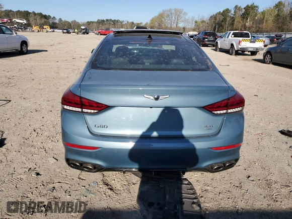 2018 Genesis G80 Sport z VIN KMHGN4JB9JU247868, wystawiony jako Copart lot #47442534 z przebiegiem 47 162 mil mil oraz Szkoda całkowita • Salvage title. Historia ofert i sprzedaży dostępna na DreamBid. Obrazek 6.
