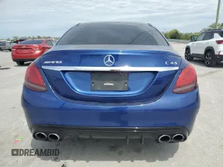 2019 Mercedes-Benz C 43 AMG with VIN 55SWF6EB4KU287626, listed as a Copart auction lot 53647985 with Not provided miles and Salvage title. Bid and sale history available at DreamBid. Image 6.