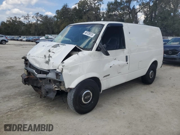 1997 Chevrolet Astro Cargo Van with VIN 1GCDM19W7VB208620, listed as a Copart auction lot 46125915 with 337,997 mi miles and Non Repairable. Bid and sale history available at carsss.com. Image 1.