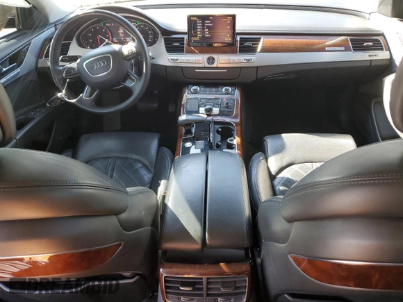 2013 Audi A8 3.0L with VIN WAUAGAFD0DN002546, listed as a Copart auction lot 81145504 with 107,079 mi miles and Salvage title. Bid and sale history available at DreamBid. Image 8.