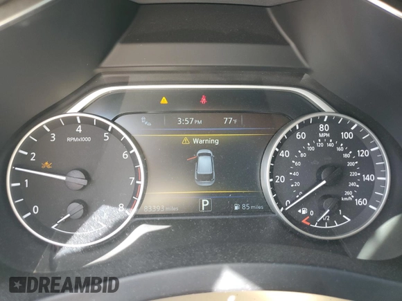 2017 Nissan Murano SL with VIN 5N1AZ2MG5HN120674, listed as a Copart auction lot 50034015 with 83,393 mi miles and Salvage Title. Bid and sale history available at DreamBid. Image 9.