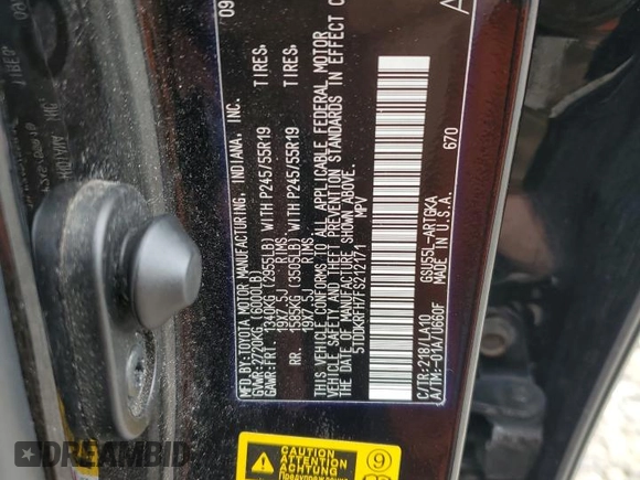 2015 Toyota Highlander Limited с VIN 5TDDKRFH7FS212171, выставлен на аукционе Copart как лот 61343535 с пробегом Не указан миль и Чистый • Clean title. История ставок и продаж доступна на DreamBid. Изображение 13.