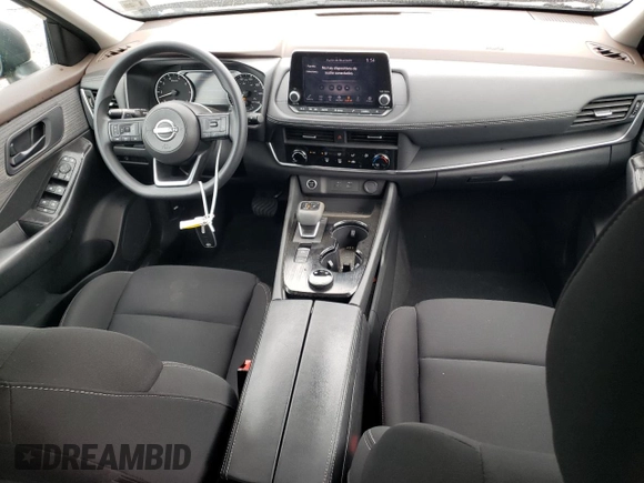 2023 Nissan Rogue S with VIN 5N1BT3AB3PC772658, listed as a Copart auction lot 56395845 with 15,462 mi miles and Salvage title. Bid and sale history available at DreamBid. Image 8.