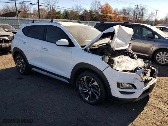 2021 Hyundai Tucson Sport with VIN KM8J3CAL4MU322222, listed as a Copart auction lot 79335514 with 0 mi miles and Salvage Title. Bid and sale history available at carsss.com. Image 4.