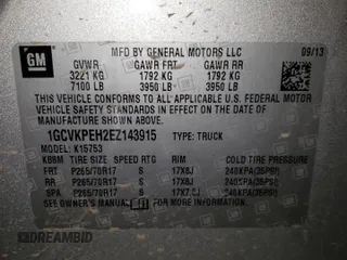 2014 Chevrolet Silverado 1500 Work Truck with VIN 1GCVKPEH2EZ143915, listed as a Copart auction lot 51650285 with 143,216 mi miles and Salvage Title. Bid and sale history available at DreamBid. Image 15.