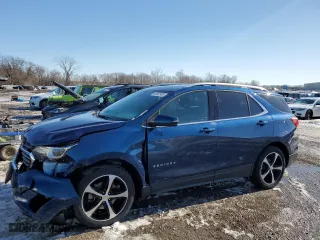 2019 Chevrolet Equinox LT with VIN 2GNAXVEX2K6125327, listed as a Copart auction lot 48082985 with 53,670 mi miles and Salvage Title. Bid and sale history available at carsss.com. Image 1.