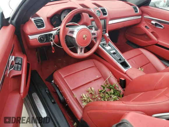 2013 Porsche Boxster S with VIN WP0CB2A82DS132355, listed as a Copart auction lot 74859104 with 0 mi miles and Salvage Title. Bid and sale history available at carsss.com. Image 8.
