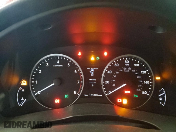 2015 Lexus ES 330 with VIN JTHBK1GG0F2190969, listed as a Copart auction lot 53207085 with 101,070 mi miles and Salvage Title. Bid and sale history available at DreamBid. Image 9.