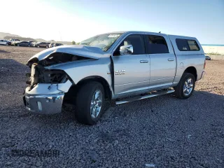 2016 Ram 1500 Big Horn with VIN 1C6RR6LT3GS164676, listed as a Copart auction lot 61974375 with 155,063 mi miles and Salvage title. Bid and sale history available at DreamBid. Image 1.