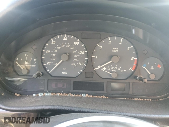 2001 BMW 3 Series 325Ci with VIN WBABS33421JY53592, listed as a Copart auction lot 80011414 with 0 mi miles and Salvage Title. Bid and sale history available at carsss.com. Image 9.