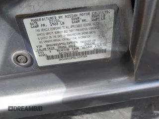 2001 Nissan Sentra GXE z VIN 3N1CB51D91L519724, wystawiony jako IAAI lot #41739025 z przebiegiem Nie podano mil oraz . Historia ofert i sprzedaży dostępna na DreamBid. Obrazek 9.