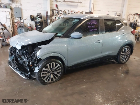 2021 Nissan Kicks SV with VIN 3N1CP5CV7ML543905, listed as a IAAI auction lot 41729465 with 20,394 mi miles. Bid and sale history available at carsss.com. Image 17.