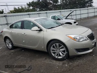 2015 Buick Regal Premium II with VIN 2G4GR5GX0F9209818, listed as a Copart auction lot 81962874 with 96,403 mi miles and Salvage Title. Bid and sale history available at carsss.com. Image 4.