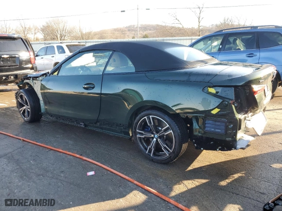 2022 BMW 4 Series M440i xDrive with VIN WBA63AT0XNCH76841, listed as a Copart auction lot 84652514 with 11,191 mi miles and Salvage Title. Bid and sale history available at carsss.com. Image 2.