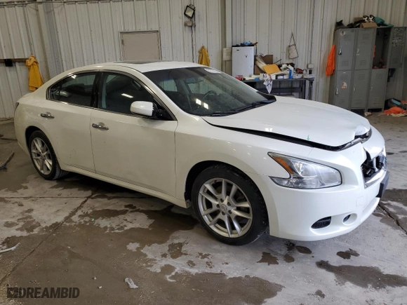 2013 Nissan Maxima 3.5 S with VIN 1N4AA5APXDC801409, listed as a Copart auction lot 51777725 with 176,787 mi miles and Non Repairable. Bid and sale history available at carsss.com. Image 4.
