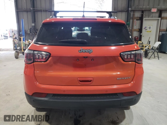 2017 Jeep Compass Sport with VIN 3C4NJCAB8HT643442, listed as a Copart auction lot 87031414 with 102,463 mi miles and Salvage Title. Bid and sale history available at carsss.com. Image 6.