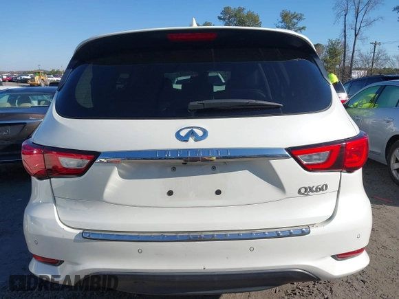2017 Infiniti QX60 with VIN 5N1DL0MM8HC525934, listed as a IAAI auction lot 41768169 with 114,706 mi miles and . Bid and sale history available at DreamBid. Image 16.