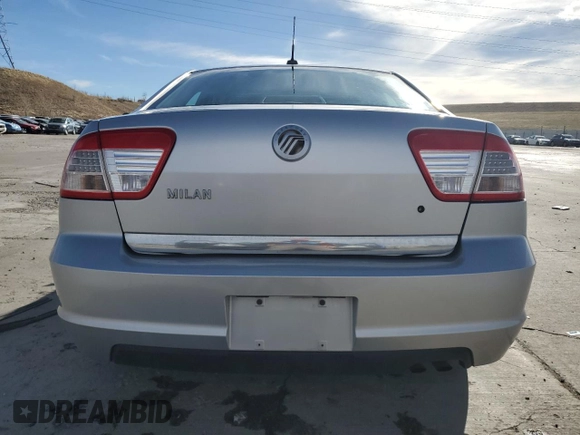 2009 Mercury Milan with VIN 3MEHM07Z29R634238, listed as a Copart auction lot 49627485 with 102,404 mi miles and Salvage title. Bid and sale history available at DreamBid. Image 6.