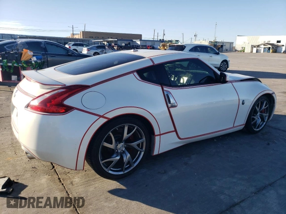 2014 Nissan 370Z Touring with VIN JN1AZ4EH8EM631484, listed as a Copart auction lot 86884574 with 0 mi miles and Salvage Title. Bid and sale history available at carsss.com. Image 3.