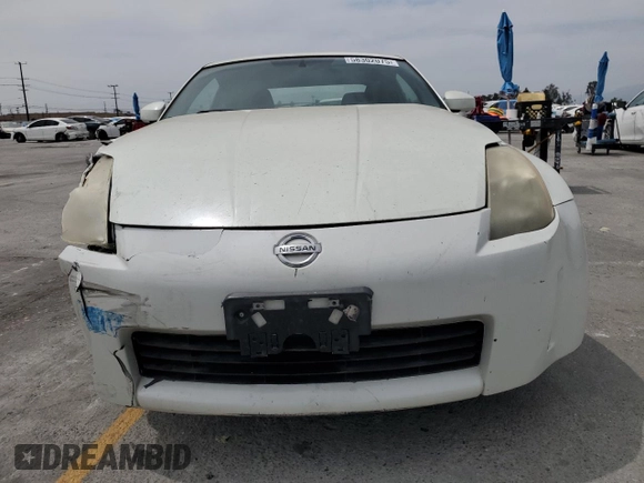 2004 Nissan 350Z Touring with VIN JN1AZ34D74T160909, listed as a Copart auction lot 58302075 with 54,100 mi miles and Salvage title. Bid and sale history available at DreamBid. Image 5.