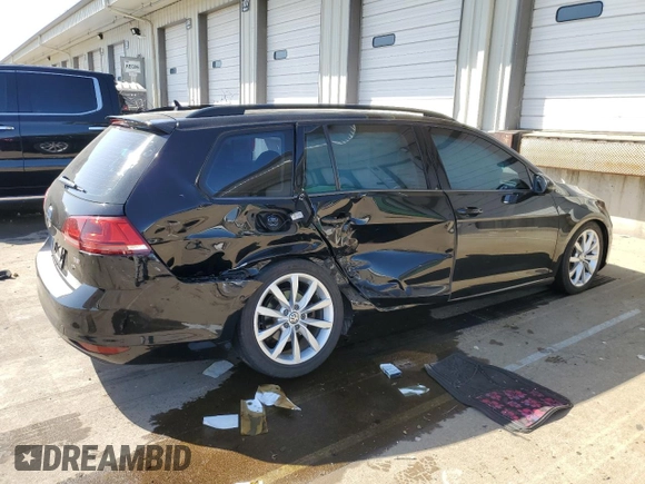 2016 Volkswagen Golf SportWagen TSI S with VIN 3VWC17AU3GM517785, listed as a Copart auction lot 75386274 with 120,718 mi miles and Salvage Title. Bid and sale history available at carsss.com. Image 3.