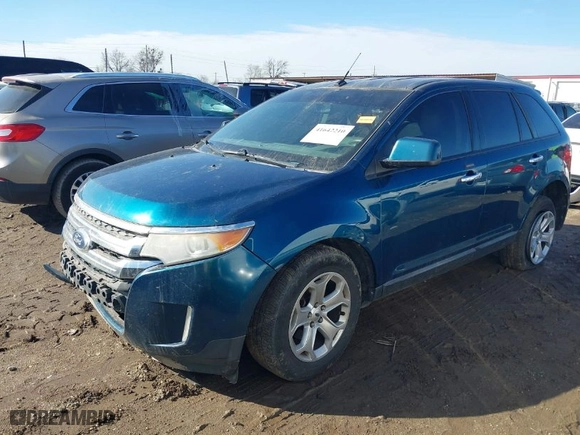 2011 Ford Edge SEL with VIN 2FMDK3JC1BBA70206, listed as a IAAI auction lot 41642210 with 210,732 mi miles. Bid and sale history available at carsss.com. Image 2.