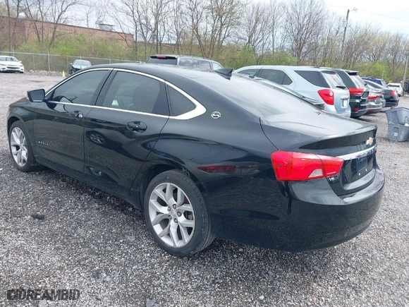 2018 Chevrolet Impala LT with VIN 2G1105S35J9166779, listed as a IAAI auction lot 41957455 with 213,320 mi miles. Bid and sale history available at carsss.com. Image 3.