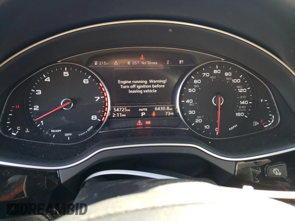 2018 Audi Q7 Premium with VIN WA1AAAF76JD013013, listed as a Copart auction lot 38242263 with 54,725 mi miles and . Bid and sale history available at DreamBid. Image 9.