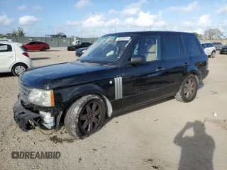 2008 Land Rover Range Rover HSE with VIN SALME15408A272440, listed as a Copart auction lot 45036915 with 126,241 mi miles and Salvage Title. Bid and sale history available at DreamBid. Image 1.