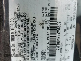 2005 Ford Mustang Deluxe z VIN 1ZVFT80N755258602, wystawiony jako Copart lot #57840845 z przebiegiem 155 278 mil mil oraz Szkoda całkowita • Salvage title. Historia ofert i sprzedaży dostępna na DreamBid. Obrazek 12.