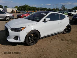 2019 Hyundai Veloster Turbo R-Spec with VIN KMHTH6AB0KU013864, listed as a Copart auction lot 69713173 with 60,523 mi miles. Bid and sale history available at carsss.com. Image 1.