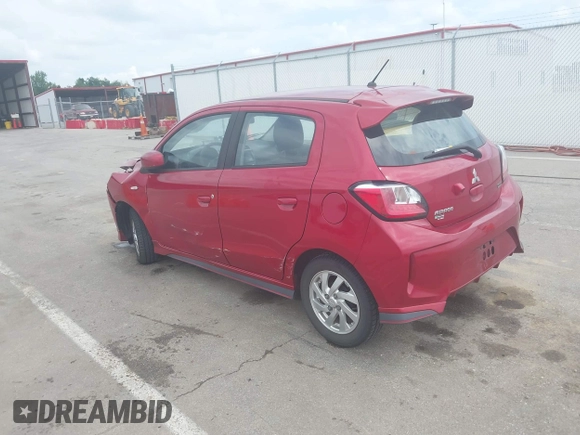 2021 Mitsubishi Mirage ES with VIN ML32AUHJ8MH005953, listed as a IAAI auction lot 42484093 with 62,852 mi miles and . Bid and sale history available at DreamBid. Image 3.