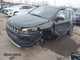 2024 Jeep Compass Limited with VIN 3C4NJDCN2RT153271, listed as a IAAI auction lot 41427828 with 3,345 mi miles and . Bid and sale history available at carsss.com. Image 18.