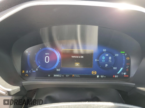 2020 Ford Escape Titanium Hybrid with VIN 1FMCU0DZXLUA07024, listed as a Copart auction lot 61547795 with 36,965 mi miles and Salvage title. Bid and sale history available at DreamBid. Image 9.
