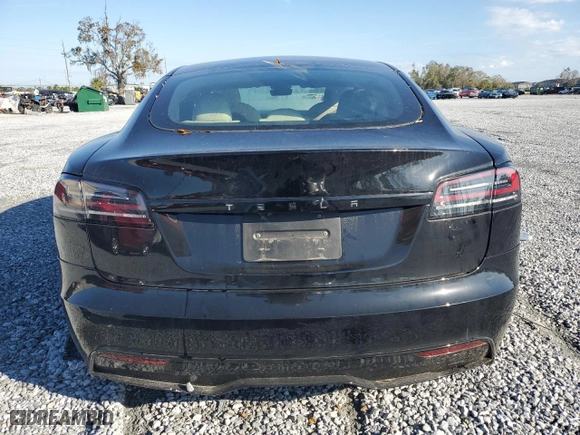 2024 Tesla Model S with VIN 5YJSA1E5XRF538865, listed as a Copart auction lot 47077695 with 0 mi miles and Clean Title. Bid and sale history available at carsss.com. Image 6.