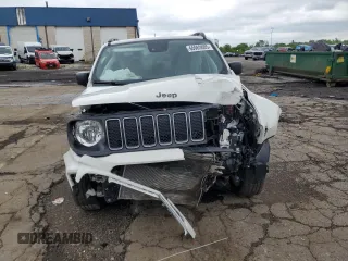 2022 Jeep Renegade Latitude with VIN ZACNJDB10NPN90182, listed as a Copart auction lot 60963885 with 25,884 mi miles and Salvage title. Bid and sale history available at DreamBid. Image 5.
