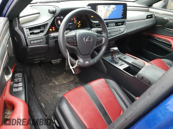 2022 Lexus ES 350 F Sport with VIN 58AGZ1B13NU121755, listed as a Copart auction lot 43086845 with 48,490 mi miles and Salvage title. Bid and sale history available at DreamBid. Image 8.