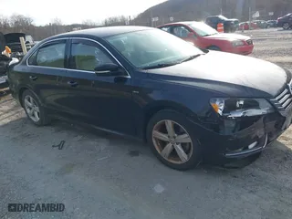 2015 Volkswagen Passat 1.8T Limited Edition with VIN 1VWAS7A32FC105305, listed as a IAAI auction lot 41046740 with 106,753 mi miles. Bid and sale history available at carsss.com. Image 1.