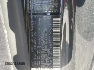 2003 BMW 3 Series 325Ci with VIN WBABN33483PC99601, listed as a Copart auction lot 75511754 with 0 mi miles and Salvage Title. Bid and sale history available at carsss.com. Image 12.