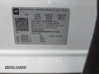 2021 Chevrolet Blazer LT z VIN 3GNKBHR40MS577432, wystawiony jako IAAI lot #42388880 z przebiegiem 35 438 mil mil oraz . Historia ofert i sprzedaży dostępna na DreamBid. Obrazek 9.