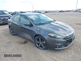 2015 Dodge Dart GT with VIN 1C3CDFEBXFD193987, listed as a IAAI auction lot 41554735 with 143,161 mi miles. Bid and sale history available at carsss.com. Image 1.