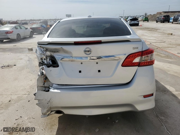 2015 Nissan Sentra SR with VIN 3N1AB7AP2FY372511, listed as a Copart auction lot 49485355 with 150,243 mi miles and Salvage Title. Bid and sale history available at carsss.com. Image 6.