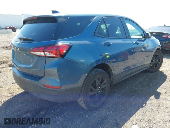 2024 Chevrolet Equinox LS with VIN 3GNAXHEG9RL366616, listed as a IAAI auction lot 42214696 with 8,132 mi miles and . Bid and sale history available at DreamBid. Image 4.