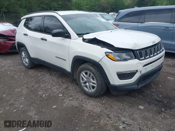 2018 Jeep Compass Sport с VIN 3C4NJCAB4JT250799, выставлен на аукционе IAAI как лот 42092922 с пробегом 91 073 миль миль и . История ставок и продаж доступна на DreamBid. Изображение 1.